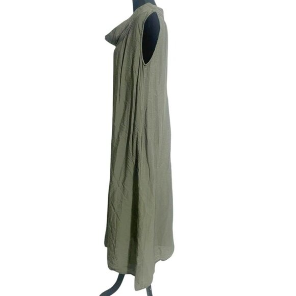 NEW Cut Loose Size Medium  Rayon Parachute Cowl Neck Maxi Dress - Picture 5 of 9